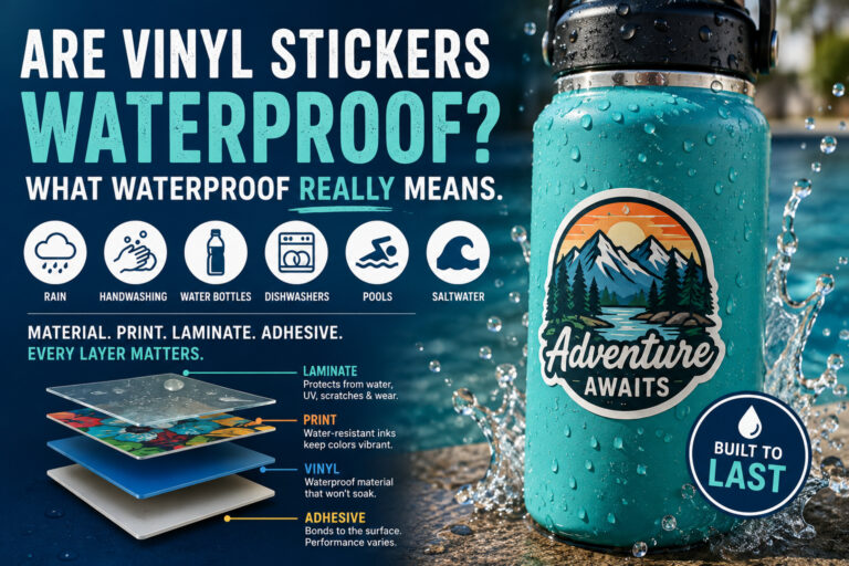 Are Vinyl Stickers Waterproof? What Waterproof Really Means